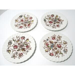 Johnson Bros. Staffordshire Bouquet 6" Dessert Plates Ironstone Set Of 4